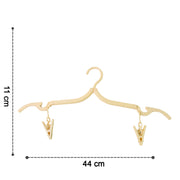 Multipurpose Foldable Cloth Hanger With Dual Clips (1 Pc) thumbnail 4