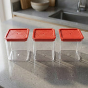 3 Piece Airtight Food Storage Container Set (1 Set  350 Ml) thumbnail 2