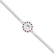 Sunflower Shape Rakhi With Silver Chain thumbnail 2