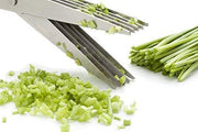 1563 Multifunction Vegetable Stainless Steel Herbs Scissor With 5 Blades thumbnail 2