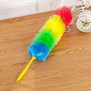 Rainbow Microfiber Plastic Duster 24 Inch | Flexible & Lightweight Dust Cleaner thumbnail 1