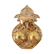 Traditional Golden Lord Ganesha Kumkum Dish  (1 Pc) thumbnail 1