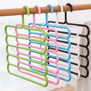 587 5 In 1 Multipurpose Plastic Hanger Assorted (5-layer) thumbnail 1