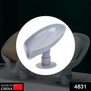 4831 Self Draining Soap Holder For Bathroom Leaf Shape Soap Dish Kitchen Soap Tray thumbnail 7