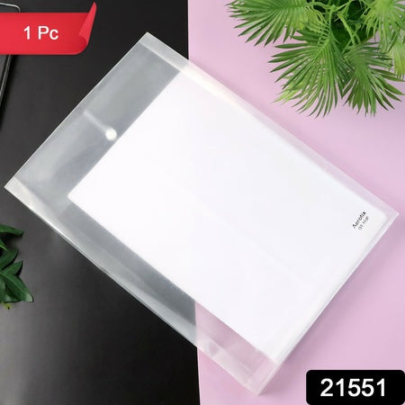Mix Design Transparent Document Folder  A4 Size Clear File Protector (1 Pc)