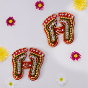 Decorative Laxmi Charan Paduka Sticker Set (Pack Of 2 Pc) thumbnail 5