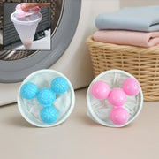 12604 Laundry Ball Floating Pet Fur Lint Hair Catcher Household Reusable Washing Machine Floating Lint Mesh Bag Hair Filter Net Pouch Washing Lint Hair Remover Net Mesh Bag Dryer (1 Pc) thumbnail 6