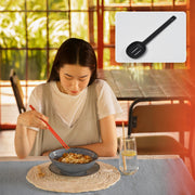 5377 Silicon Non-stick Heat Resistant Kitchen Item Premium Spoon ( 1pc ) thumbnail 4