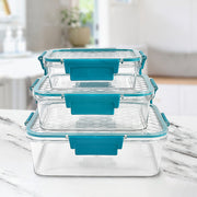 Multipurpose Plastic Containers  Lunch Boxes (3 Pcs Set  1500 750 350 Ml Approx) thumbnail 6
