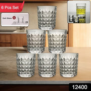 Premium Crystal-style Glass Tumbler Set (6 Pc  210 Ml) thumbnail 5