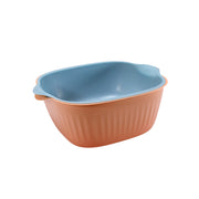 5228a  Kitchen Bowl Plastic Washing Bowl And Strainer Drainer Basket For Home  Kitchen Use thumbnail 1