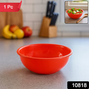 Plastic 6 Inch Red Round Deep Serving Bowl (1 Pc) thumbnail 7