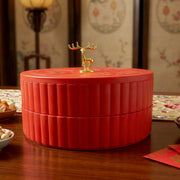 2 Layer Multipurpose Decorative Dry Fruit And Snack Serving Tray (1 Pc) thumbnail 5