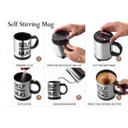 4791 Self Stirring Mug Used In All Kinds Of Household And Official Places For Serving Drinks Coffee And Types Of Beverages Etc. thumbnail 2