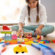 17824 Vehicle Car Engineering Automobile Construction Car Toys Set For Children Kids Crane Excavator Road Roller Forklift Mixer Truck Transporter Truck Machine Construction Toys (6 Pcs Set) thumbnail 4