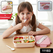 Plastic 3 Compartment Lunch Box For Kids thumbnail 7