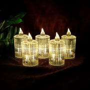 Premium Crystal Effect Led Flameless Candle Lights (5 Pc) thumbnail 2