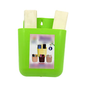 4473 Multipurpose Wall Holder  Mobile Holder  Stationary Storage  Bathroom Accessories  Remote Holder  Makeup Brush Holder  Useful In Office Kitchen Drawing Room 2 Section Stand (1 Pc ) thumbnail 3