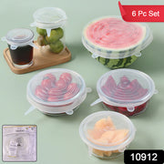Reusable Stretchable Food Cover Set (6 Pc) thumbnail 7
