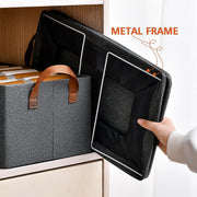 Foldable Cloth Storage Organizer Bag With Handles (46x27cm1pc) thumbnail 1
