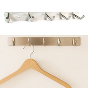 Stainless Steel Wall Mounted Coat 5 Hook Rack (26x3  1 Pc) thumbnail 4