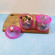 Plastic Luxury Transparent Dry Fruit Storage Jars  (2 Pc) thumbnail 3