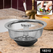 Stainless Steel Sink Strainer Basket Strainer Kitchen Sink Strainer (1 Pc) thumbnail 6