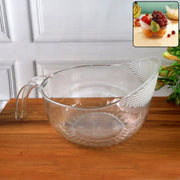 Supermom Multipurpose Transparent Plastic Bowl  Basket With Handle (1 Pc) thumbnail 5