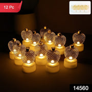 Decorative Apple Shape Led Tealight Candles (12 Pc) thumbnail 7