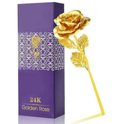 Luxury Decorative Gold Plated Artificial Golden Rose With Premium Box thumbnail 4