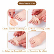6257 Silicone Tiptoe Protector And Cover Used In Protection Of Toe For Men And Women thumbnail 6