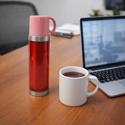 Insulated Travel Mug Bottle With Handle Lid (500 Ml) thumbnail 5