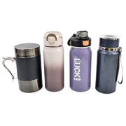 Stainless Steel Water Bottles Approx 600ml (Mix Design  Color  1 Pc) thumbnail 3