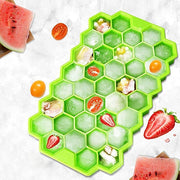 7161 Flexible Silicone Honeycomb Design 37 Cavity Ice Cube Moulds Trays Small Cubes For Whiskey Tray For Fridge (Multicolor) thumbnail 2