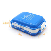 Portable Blue Dual-sided Pill Organizer Box (1 Pc) thumbnail 4