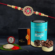 Rakhi (K1_422_cm)  Chocolate Magic Rakhi For Brother With Gift Rakhi With Chocolate Rakhi Combo For Brother Set Of 1 Rakhi Chocolate thumbnail 1
