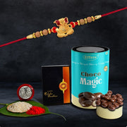 Rakhi (K1_3_cm)  Chocolate Magic  Rakhi For Brother With Gift  Fancy Rakhis For Men Stylish Rakhi Combo For Brother  Set Of 1 Rakhi  Chocolate thumbnail 1