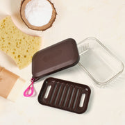 Bathroom  Travel Plastic Soap Box With Lid (1 Pc) thumbnail 4