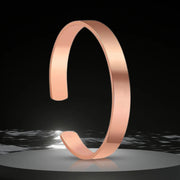 Elegant Rose Gold-plated Open Cuff Bracelet Kada (1 Pc) thumbnail 4