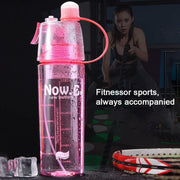 Plastic 2 In 1 Mist Spray Water Bottle (Multicolor  400 Ml  1 Pc) thumbnail 1