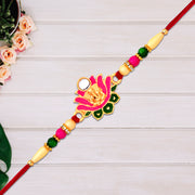 Ganesh Lotus Leaf Designer Motif Rakhi thumbnail 4