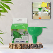 4237 Silicone Funnel For Pouring Oil Sauce Water Juice And Small Food-grainsfood Grade Silicone Funnel (1 Pc Green) thumbnail 1