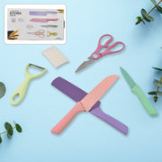 Professional Colorful Kitchen Knives Set (6 Pcs Set) thumbnail 1