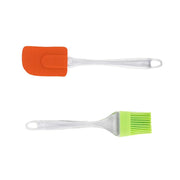 2825 2 In 1 Combo Of Big Brush  Spatula Set For Pastry Cake Mixer Decorating Cooking Baking Grilling Tandoor  Bakeware Combo  Kitchen Tool Set thumbnail 6