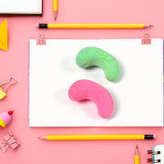 Cashew Nut Eraser Rubber Erasers (1 Pc  Mix Colour  Design) thumbnail 2