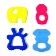 Silicone Baby Teether Pack Of 1 (Mix Design  Color) thumbnail 4