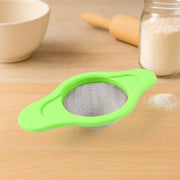 Stainless Steel Mesh Strainer With Dual Handle Plastic Frame (1 Pc) thumbnail 5