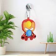 Superhero Themed Iron Man Shape Keychain Pop It Toy (1 Pc) thumbnail 5