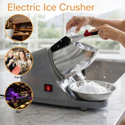 Electric Ice Crushing Machine With Stainless Steel Bowl 1 Set thumbnail 5