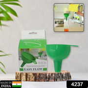 4237 Silicone Funnel For Pouring Oil Sauce Water Juice And Small Food-grainsfood Grade Silicone Funnel (1 Pc Green) thumbnail 6